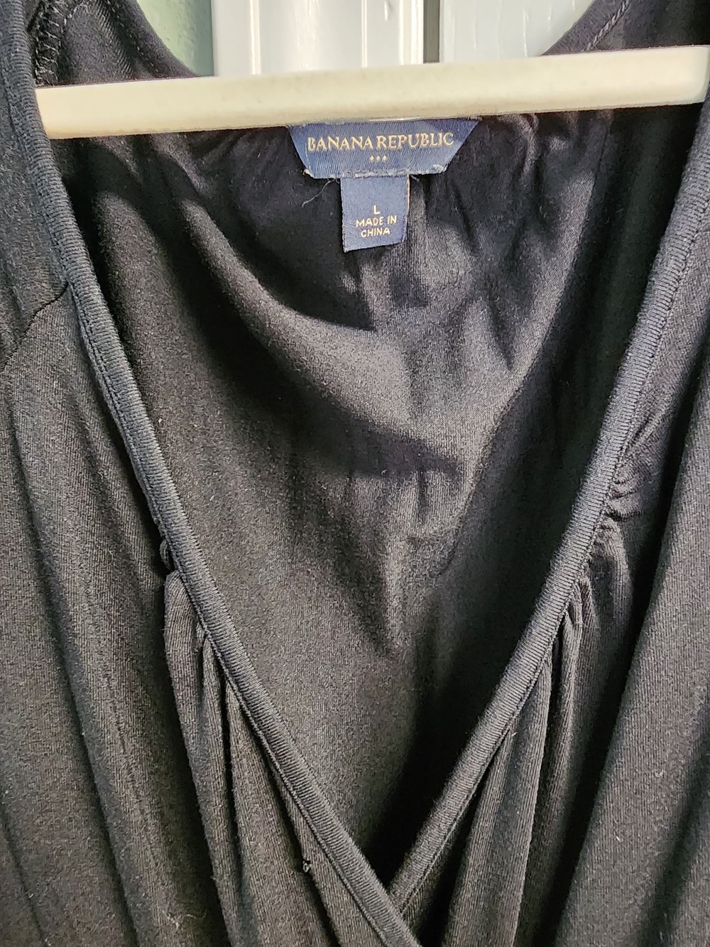 Banana Republic Black V-Neck Women's Dress